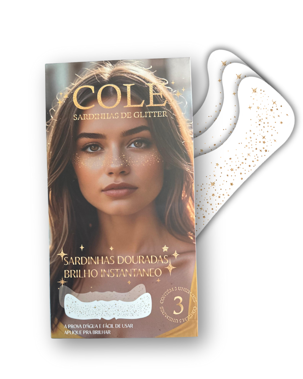 [GOLD] Glitter Freckles - Sardinhas de Glitter Cole | Brilho Instantâneo para Festivais e Verão