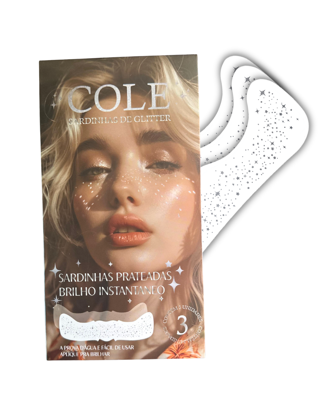 [SILVER] Glitter Freckles - Sardinhas de Glitter Cole | Brilho Instantâneo para Festivais e Verão
